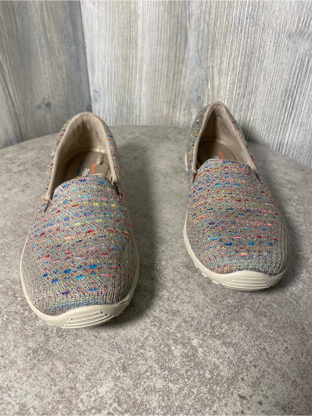 Skechers women’s reggae fest wicker slip-on shoes modern comforter casual